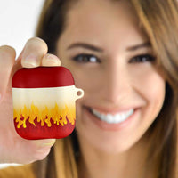 Japanese Kaen Pattern AirPods Case Flame Pillar Blazing Lion Heart - Polynesian Pride