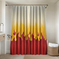 Japanese Kaen Pattern Bathroom Set Flame Pillar Blazing Lion Heart - Polynesian Pride