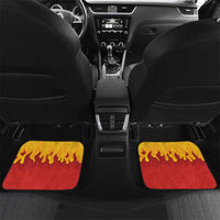 Japanese Kaen Pattern Car Mats Flame Pillar Blazing Lion Heart - Polynesian Pride