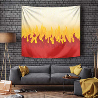 Japanese Kaen Pattern Tapestry Flame Pillar Blazing Lion Heart - Polynesian Pride