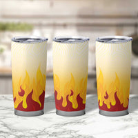 Japanese Kaen Pattern Tumbler Cup Flame Pillar Blazing Lion Heart - Polynesian Pride