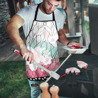 Japanese Kocho Pattern Apron Insect Pillar Butterfly Flower Fairy - Polynesian Pride