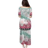 Japanese Kocho Pattern Family Matching Puletasi and Hawaiian Shirt Insect Pillar Butterfly Flower Fairy LT9 - Polynesian Pride