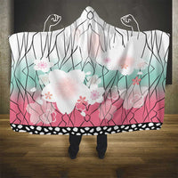 Japanese Kocho Pattern Hooded Blanket Insect Pillar Butterfly Flower Fairy - Polynesian Pride