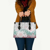 Japanese Kocho Pattern Leather Bag Insect Pillar Butterfly Flower Fairy - Polynesian Pride