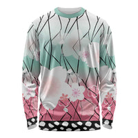 Japanese Kocho Pattern Long Sleeve Shirt Insect Pillar Butterfly Flower Fairy - Polynesian Pride