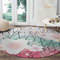 Japanese Kocho Pattern Round Carpet Insect Pillar Butterfly Flower Fairy - Polynesian Pride