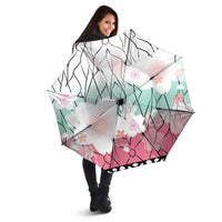 Japanese Kocho Pattern Umbrella Insect Pillar Butterfly Flower Fairy - Polynesian Pride