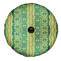 Hawaii Lei with Tribal Quilt Motif Spare Tire Cover