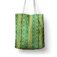 Hawaii Lei with Tribal Quilt Motif Tote Bag - Polynesian Pride