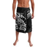 New Zealand Rugby Warrior Custom Lavalava Black Fern Taniko Motif
