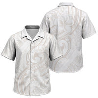 Hawaii Plumeria Lokelani Pikake Lei Family Matching Summer Maxi Dress and Hawaiian Shirt Sandy Beige Polynesian Tattoo LT9 Son's Shirt Beige - Polynesian Pride