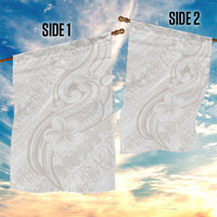 Hawaii Plumeria Lokelani Pikake Lei Garden Flag Sandy Beige Polynesian Tattoo