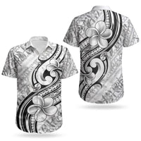 Hawaii Plumeria Lokelani Pikake Lei Couples Matching Mermaid Dress and Hawaiian Shirt Ele'ele Polynesian Tattoo LT9 - Polynesian Pride