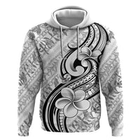 Hawaii Plumeria Lokelani Pikake Lei Hoodie Ele'ele Polynesian Tattoo