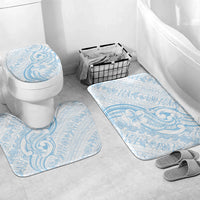 Hawaii Plumeria Lokelani Pikake Lei Bathroom Set Uliuli Polynesian Tattoo