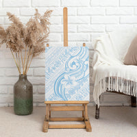 Hawaii Plumeria Lokelani Pikake Lei Canvas Wall Art Uliuli Polynesian Tattoo