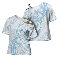 Hawaii Plumeria Lokelani Pikake Lei Cross Shoulder Shirt Uliuli Polynesian Tattoo