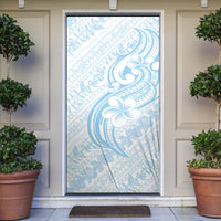 Hawaii Plumeria Lokelani Pikake Lei Door Cover Uliuli Polynesian Tattoo