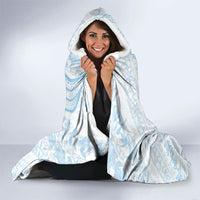 Hawaii Plumeria Lokelani Pikake Lei Hooded Blanket Uliuli Polynesian Tattoo LT9 - Polynesian Pride