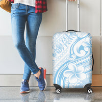 Hawaii Plumeria Lokelani Pikake Lei Luggage Cover Uliuli Polynesian Tattoo LT9 - Polynesian Pride