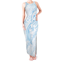 Hawaii Plumeria Lokelani Pikake Lei Tank Maxi Dress Uliuli Polynesian Tattoo