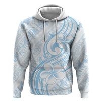 Hawaii Plumeria Lokelani Pikake Lei Zip Hoodie Uliuli Polynesian Tattoo