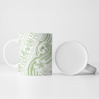 Hawaii Plumeria Lokelani Pikake Lei Ceramic Mug Oma'oma'o Polynesian Tattoo LT9 - Polynesian Pride