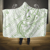 Hawaii Plumeria Lokelani Pikake Lei Hooded Blanket Oma'oma'o Polynesian Tattoo LT9 - Polynesian Pride
