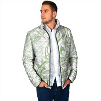 Hawaii Plumeria Lokelani Pikake Lei Padded Jacket Oma'oma'o Polynesian Tattoo LT9 - Polynesian Pride