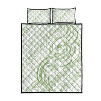Hawaii Plumeria Lokelani Pikake Lei Quilt Bed Set Oma'oma'o Polynesian Tattoo LT9 - Polynesian Pride