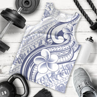 Hawaii Plumeria Lokelani Pikake Lei Men Tank Top Navy Blue Polynesian Tattoo LT9 - Polynesian Pride