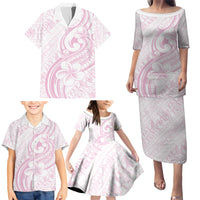 Hawaii Plumeria Lokelani Pikake Lei Family Matching Puletasi and Hawaiian Shirt Poni Mama Polynesian Tattoo LT9 - Polynesian Pride