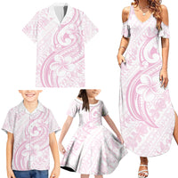 Hawaii Plumeria Lokelani Pikake Lei Family Matching Summer Maxi Dress and Hawaiian Shirt Poni Mama Polynesian Tattoo LT9 - Polynesian Pride