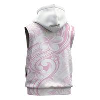 Hawaii Plumeria Lokelani Pikake Lei Sleeveless Zip Hoodie Poni Mama Polynesian Tattoo