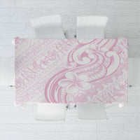 Hawaii Plumeria Lokelani Pikake Lei Tablecloth Poni Mama Polynesian Tattoo LT9 Pink - Polynesian Pride