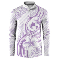 Hawaii Plumeria Lokelani Pikake Lei Button Sweatshirt Poni Polynesian Tattoo