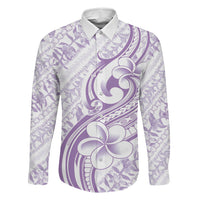 Hawaii Plumeria Lokelani Pikake Lei Family Matching Mermaid Dress and Hawaiian Shirt Poni Polynesian Tattoo LT9 Daughter's Dress Purple - Polynesian Pride