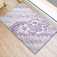 Hawaii Plumeria Lokelani Pikake Lei Rubber Doormat Poni Polynesian Tattoo