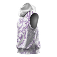 Hawaii Plumeria Lokelani Pikake Lei Sleeveless Hoodie Poni Polynesian Tattoo