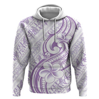 Hawaii Plumeria Lokelani Pikake Lei Zip Hoodie Poni Polynesian Tattoo