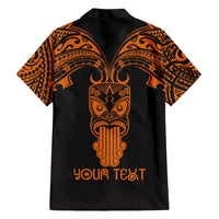 Personalised New Zealand Te Reo Maori Hawaiian Shirt Kia Kaha Maori Language Week Gold Style LT9 - Polynesian Pride