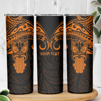 Personalised New Zealand Te Reo Maori Skinny Tumbler Kia Kaha Maori Language Week Gold Style LT9 - Polynesian Pride