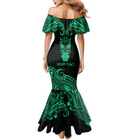 Personalised New Zealand Te Reo Maori Mermaid Dress Kia Kaha Maori Language Week Green Style LT9 - Polynesian Pride