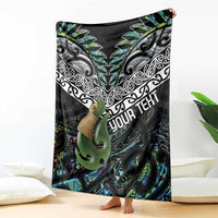 Personalised Maori Manaia Blanket New Zealand Tribal Hei Matau Papua Shell