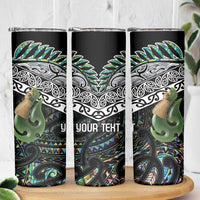 Personalised Maori Manaia Skinny Tumbler New Zealand Tribal Hei Matau Papua Shell
