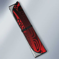 Aotearoa Bulldog Personalised Auto Sun Shade Maori Kowhaiwhai Motif - Polynesian Pride