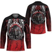 Aotearoa Bulldog Personalised Hockey Jersey Maori Kowhaiwhai Motif - Polynesian Pride