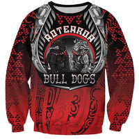 Aotearoa Bulldog Personalised Sweatshirt Maori Kowhaiwhai Motif