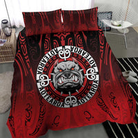 Aotearoa Bulldog Bedding Set New Zealand Kowhaiwhai Tribal